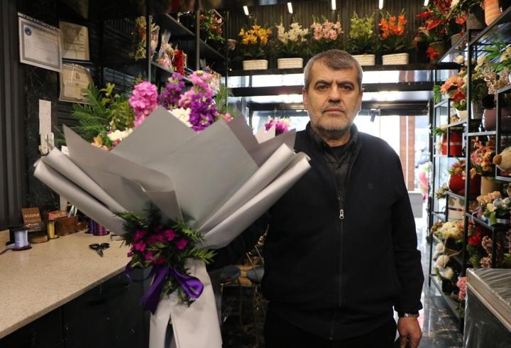 Kayseri'de çiçekçilerde 8 Mart mesaisi