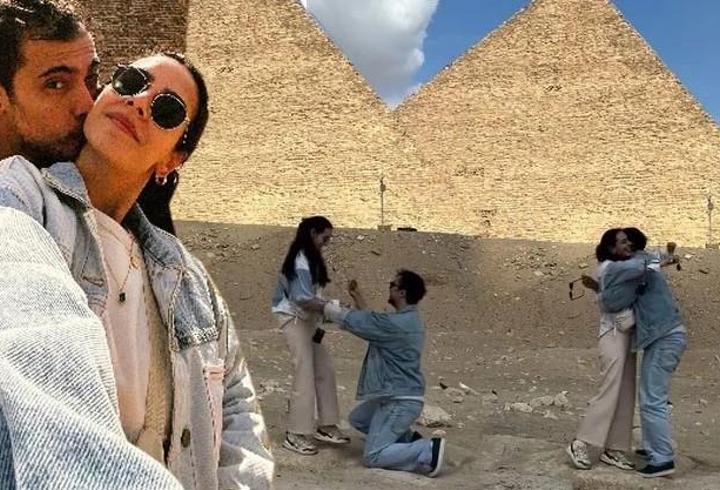 1 Yıllık Aşkta Mutlu Son: Ünlü Oyuncudan Mısır'da Evlilik Teklifi