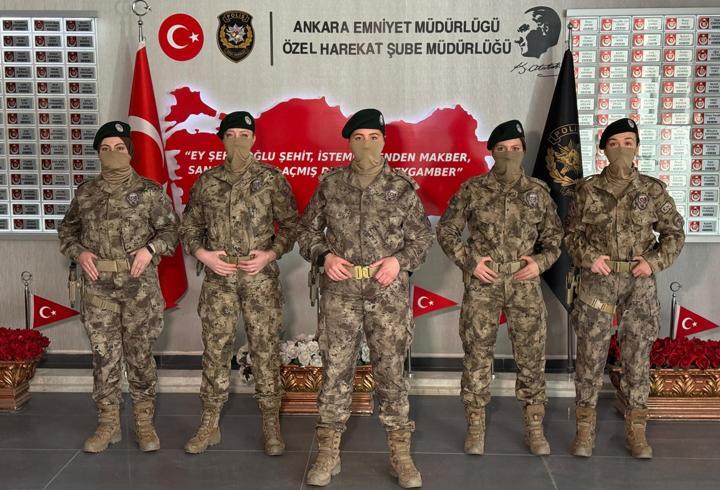 Başkentin kadın özel harekat polisleri