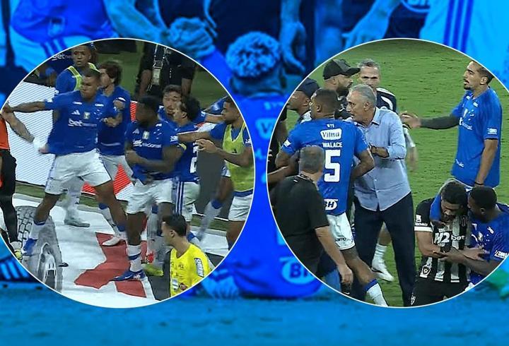 Cruzeiro - Atletico Mineiro maçında ortalık savaş alanına döndü! 23 kırmızı kart...