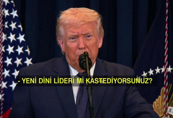 ABD Başkanı Trump konuştu: Yeni dini lider hedef mi?