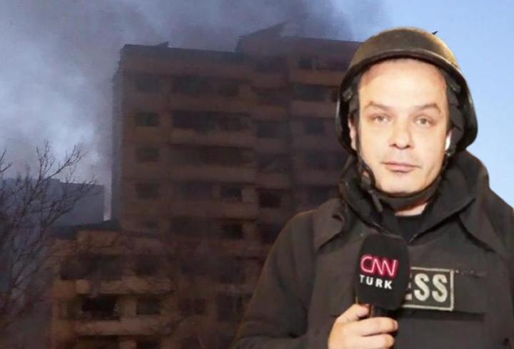 CNN TÜRK olay yerinde! Beyrut'ta vurulan bina enkaza döndü