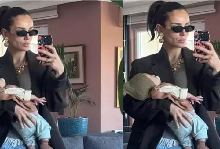 Bestemsu Özdemir’den oğluyla yeni paylaşım! Sarp Marco’nun son hali ilgi gördü