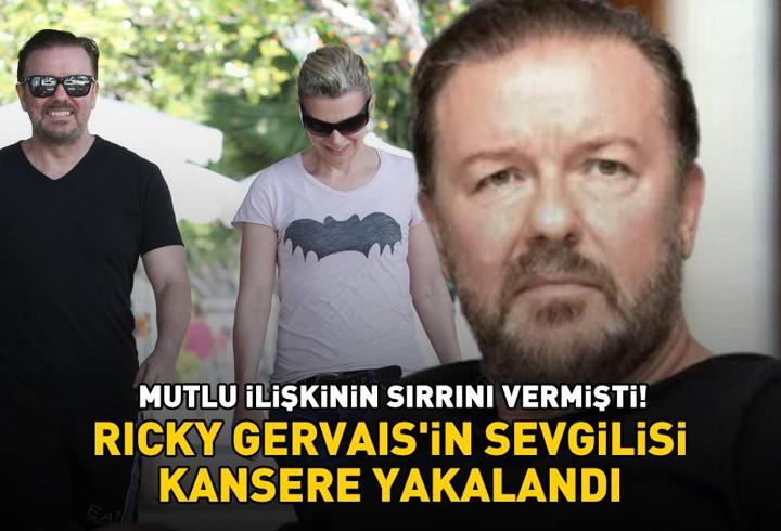MUTLU İLİŞKİNİN SIRRINI VERMİŞTİ! Ricky Gervais'in hayat arkadaşı kansere yakalandı! 'After Life' dizisini hatırlattı