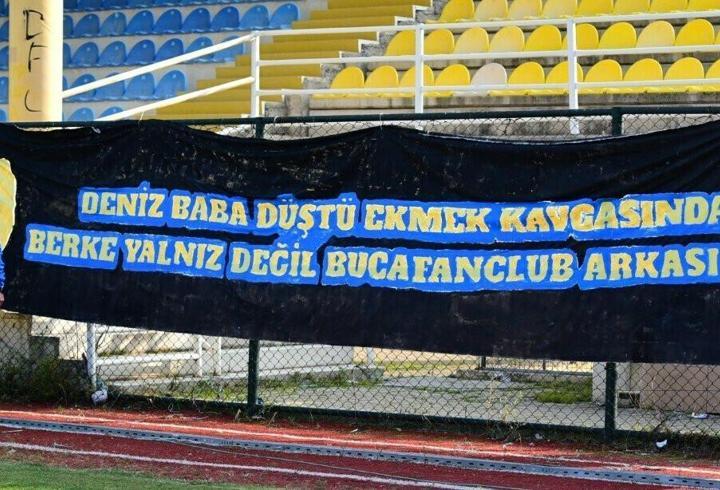 Babasını kaybeden Bucasporlu Berke'ye taraftar morali