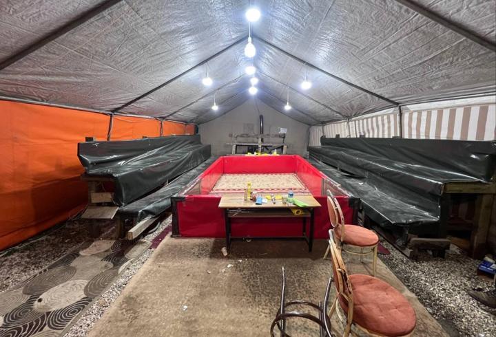 Horoz dövüştürülen çadıra baskın; 16 kişiye para cezası