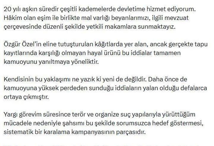Bakan Gürlek: Bu iftiralar karşısında gerekli yasal süreçleri başlatıyorum