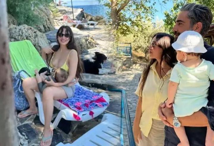 Neslihan Atagül’den kalpleri ısıtan paylaşım! Minik Aziz yine sahnede