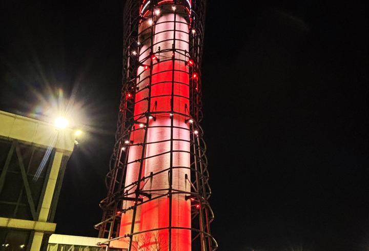 İstanbul - Sabiha Gökçen Havalimanı kulesi kırmızı beyaza büründü