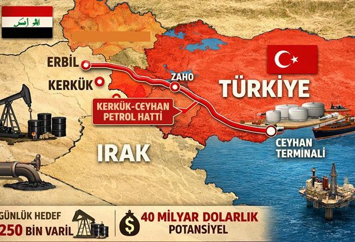 Kerkük-Ceyhan hattı yeniden açıldı: 40 milyar dolarlık potansiyel! İşte Türkiye’nin kazancı