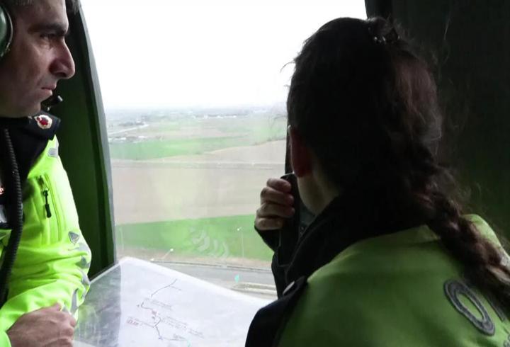 CNN TÜRK trafik denetim helikopterinde