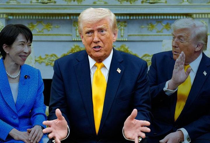 Trump'tan İran'a kara harekatı iddialarına yanıt! Japon heyetine yaptığı espri gündeme oturdu