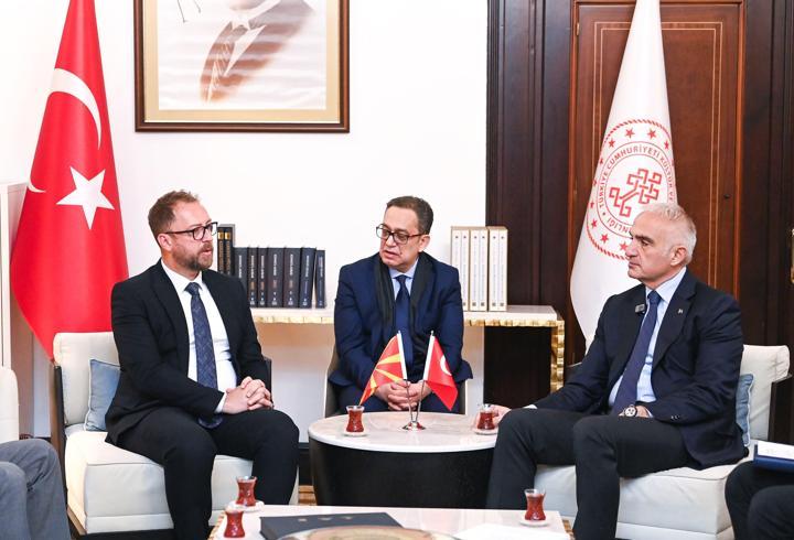 Bakan Ersoy, Kuzey Makedonyalı mevkidaşı Ljutkov ile Ankara’da bir araya geldi