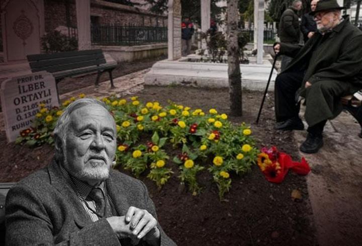 Celal Şengör İlber Ortaylı'nın mezarını ziyaret etti! "Nur içinde yat sevgili dostumuz"