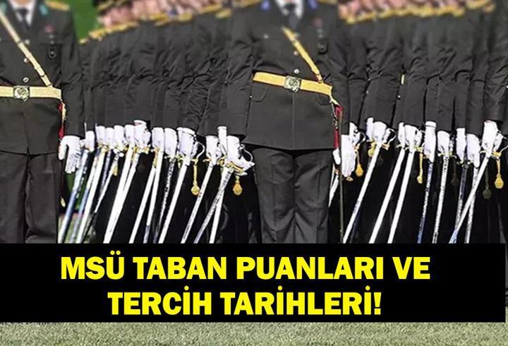 2026 MSÜ TABAN PUANLAR: MSÜ tercihleri ne zaman? Milli Savunma Üniversitesi Kara-Deniz-Hava Harp Okulu taban puanları belli oldu mu? 2025 MSÜ taban puanları!