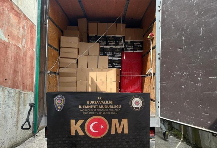 Bursa’da 6 milyon makaron ele geçirildi