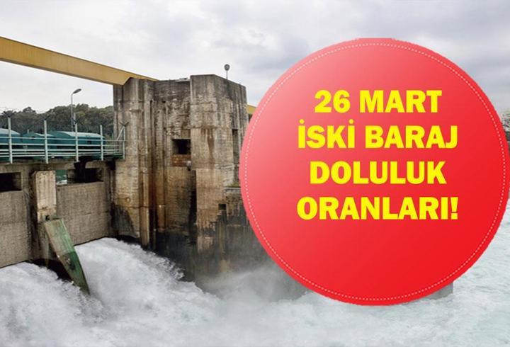 İSTANBUL BARAJLAR DOLULUK ORANI 26 MART 2026: Güncel İSKİ İstanbul Baraj Doluluk Oranları Ne? İstanbul Barajlarında Su Seviyesi Ne Durumda?