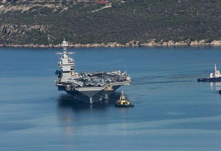 USS Gerald Ford gemisi Girit’te istenmedi!