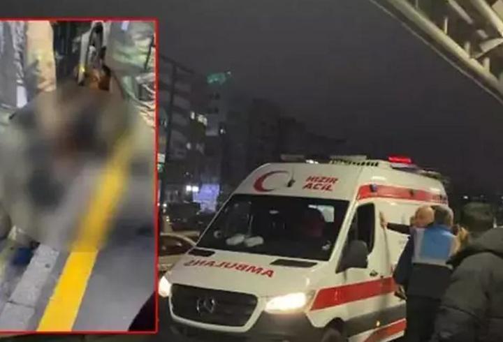 Bahçelievler’de dehşet anları! Metrobüs bir kişinin üzerinden geçti