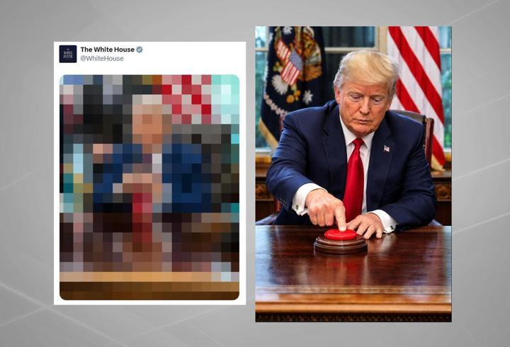 Beyaz Saray’dan sansürlü fotoğraf: “Kırmızı düğme” ne anlama geliyor?