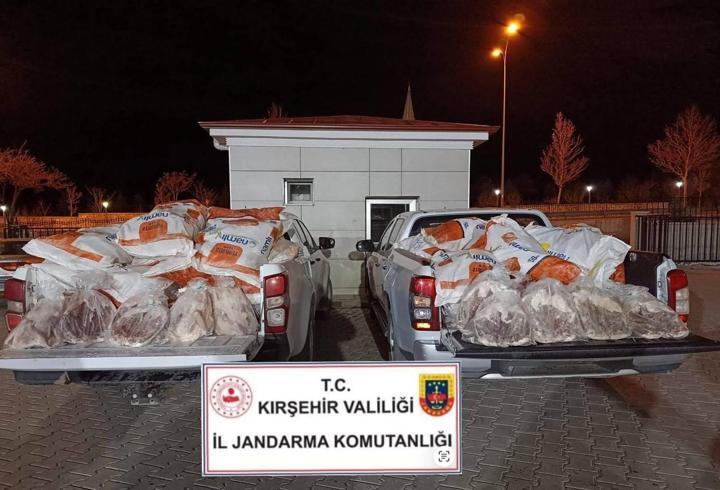 Kırşehir’de 1,2 ton kaçak kaz eti ele geçirildi