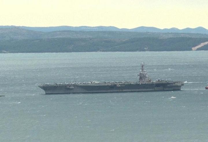 ABD'nin uçak gemisi Hırvatistan'da