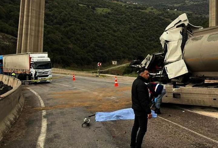 Gaziantep’te tankerler kafa kafaya çarpıştı:1 ölü, 1 yaralı