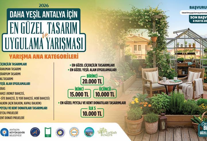 Daha yeşil Antalya için ödüllü yarışma