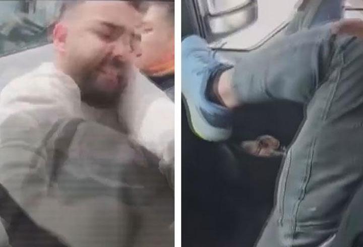 Kamyon şoförleri arasında yol verme kavgası!