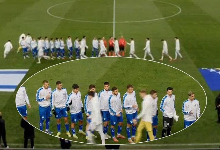 Bosna Hersek'in genç yıldızları, İsrailli oyuncuların elini sıkmadı