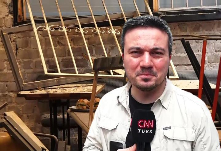CNN TÜRK İsrail’de: Füzenin düştüğü kafe hasar aldı