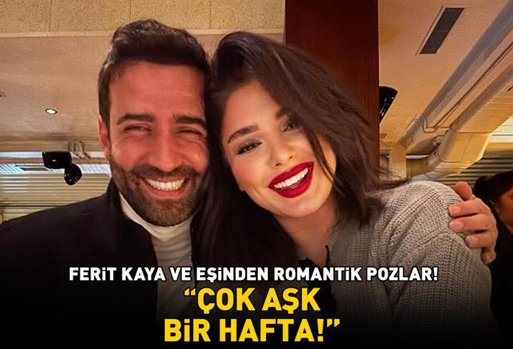 Uzak Şehir'in Demir'i Ferit Kaya ve eşinden romantik pozlar: 'Çok aşk bir hafta!'