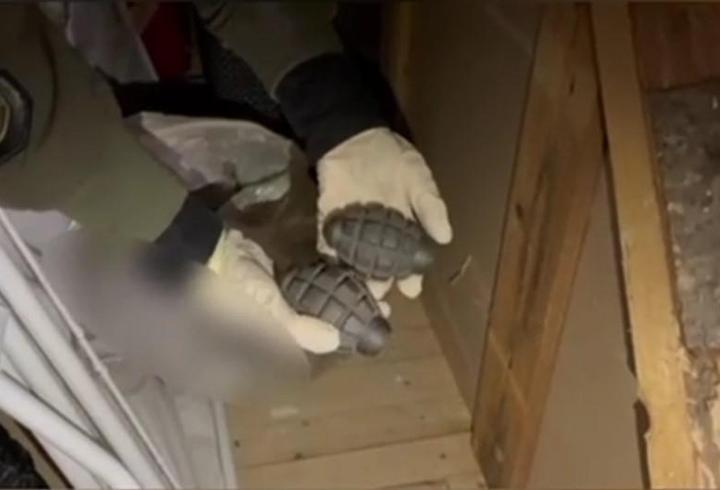 Uyuşturucu operasyonunda el bombası ve havan topu gövdeleri ele geçirildi