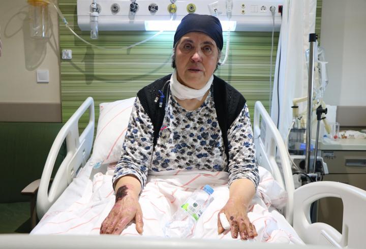 Kızı 'Melek'i yangında kaybedip evsiz kalan anne, hayata tutunmaya çalışıyor