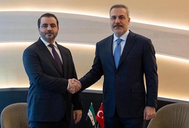 Dışişleri Bakanı Fidan, Suriyeli mevkidaşı Şeybani ile görüştü