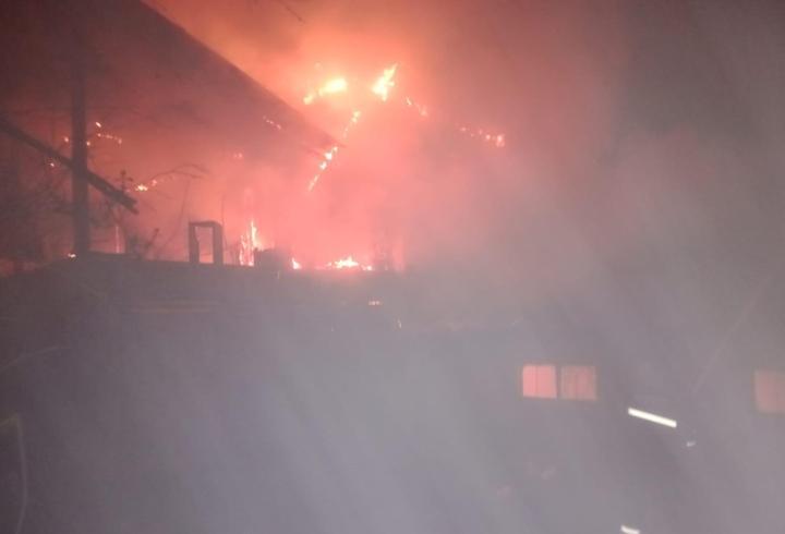 Mudurnu'da ev yangını