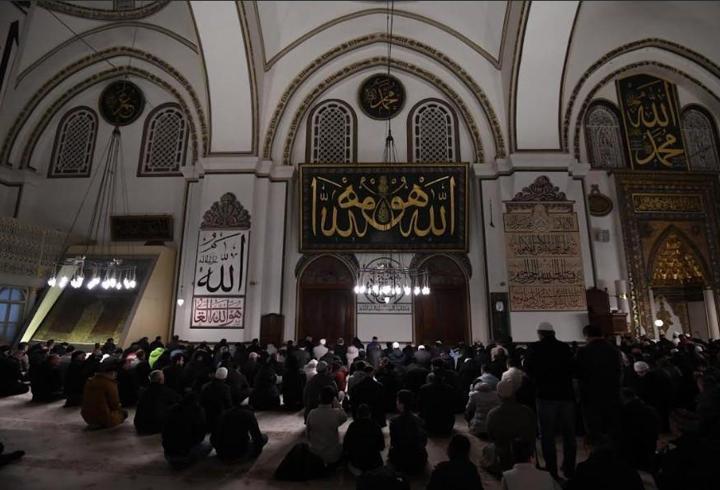 Bursa Ulu Cami’de fetih duası
