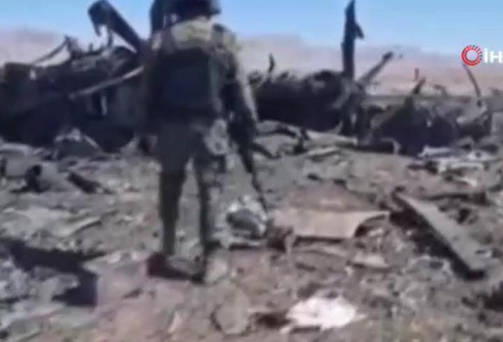 İran’dan yeni görüntüler: İşte düşürülen ABD uçağının enkazı