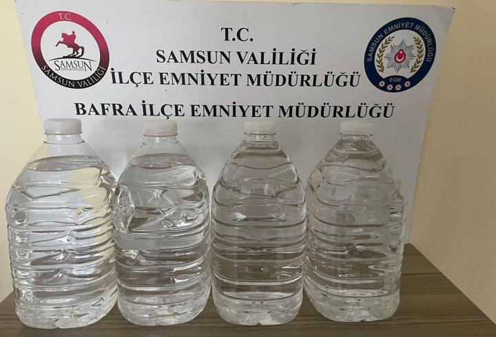 Kaçak alkol operasyonu: 20 litre etil alkol ele geçirildi