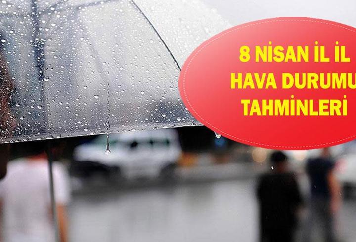 8 Nisan hava durumu tahminleri: İstanbul'da yağmur yağacak mı? İl il hava durumu tahminleri: Kar ve yağmur uyarısı!