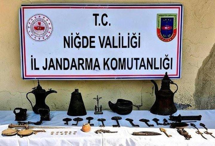 Niğde'de 44 parça tarihi eser ele geçirildi