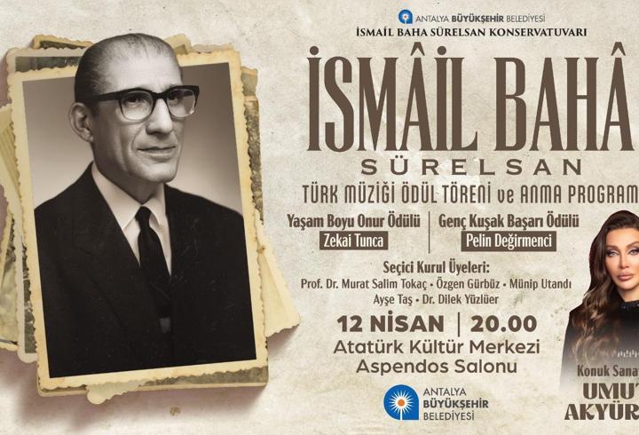 İsmail Baha Sürelsan anısına ödül töreni ve konser