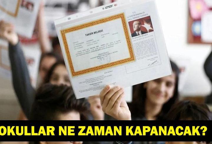 OKULLAR NE ZAMAN KAPANACAK? Yaz Tatili Ne Zaman Başlıyor? 2025-2026 Okul Tatil Takvim