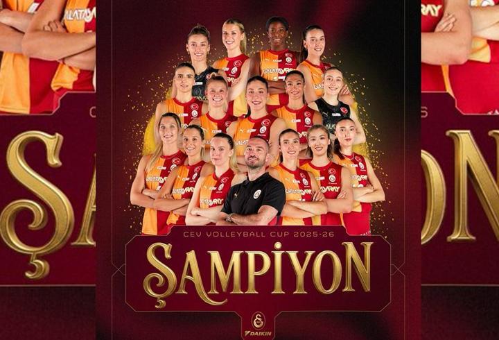 SON DAKİKA | CEV Kupası şampiyonu Galatasaray