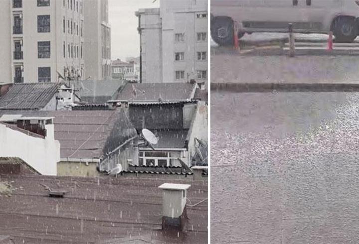 SON DAKİKA... İstanbul'da dolu sürprizi!