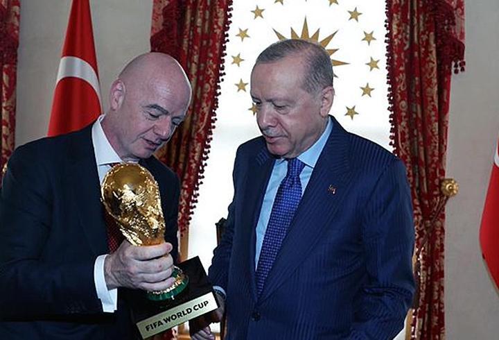 Cumhurbaşkanı Erdoğan, FIFA Başkanı Gianni Infantino'yu kabul etti
