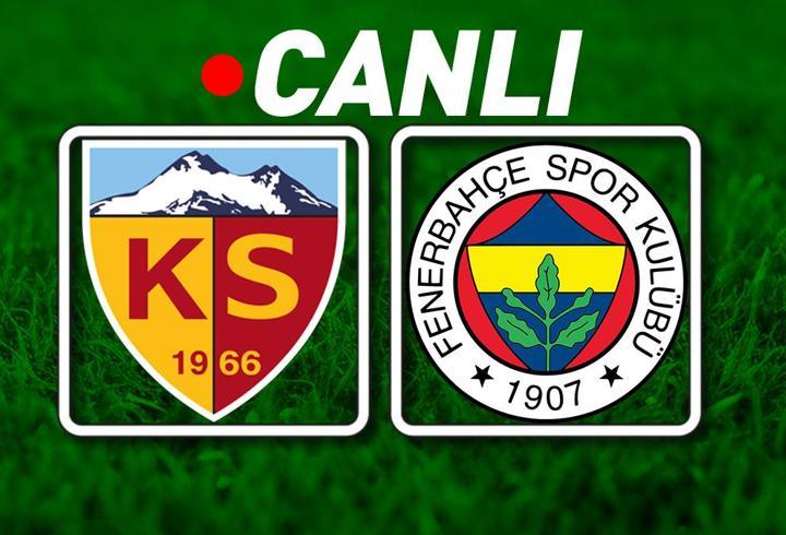Kayserispor - Fenerbahçe maçı öncesi son gelişmeler! Muhtemel 11'ler...