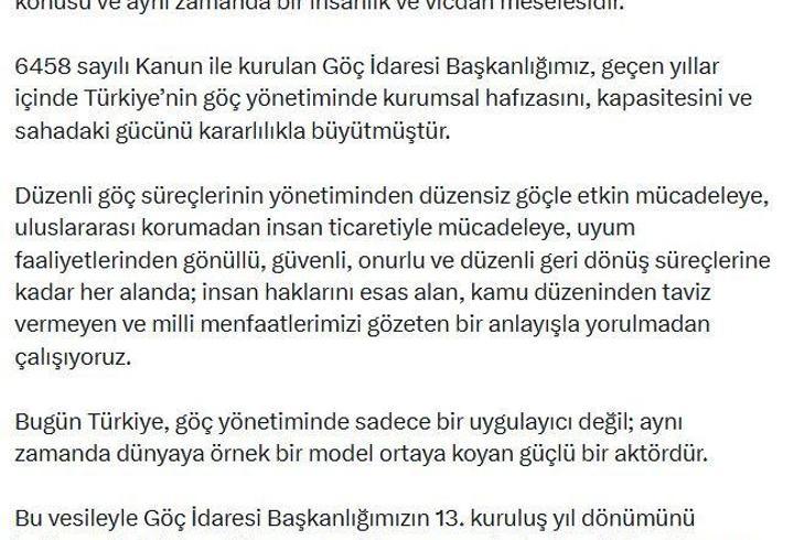 Bakan Çiftçi: Göç salt bir hareket değil, bir vicdan meselesidir