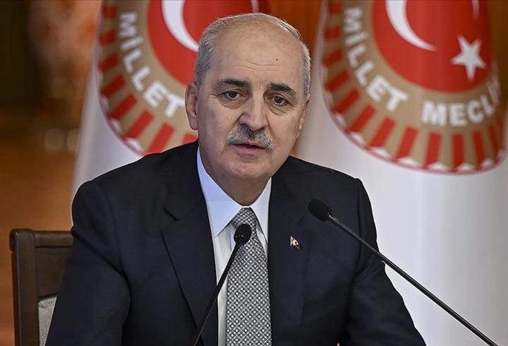 TBMM Başkanı Kurtulmuş'tan Netanyahu'ya tepki: "Cumhurbaşkanımıza yönelik hadsiz sözleri suçluluk psikolojisinin açık bir tezahürüdür"