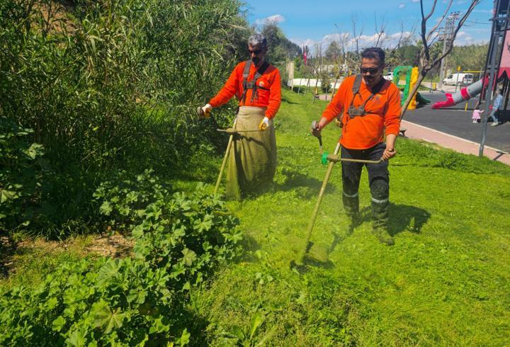 Çukurova Belediyesi’nden park ve yeşil alanlarda yoğun mesai